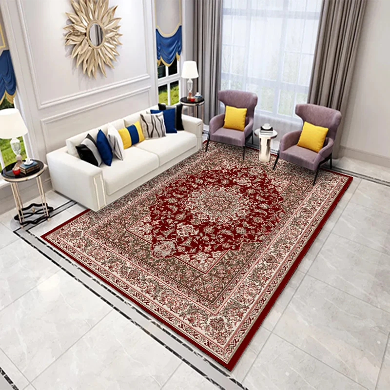 Chinese Factory Made Diamond Velvet Carpet And Rugs Living Room Custom Large Area Anti Slip Absorbent Water Rugs And Luxury Rugs