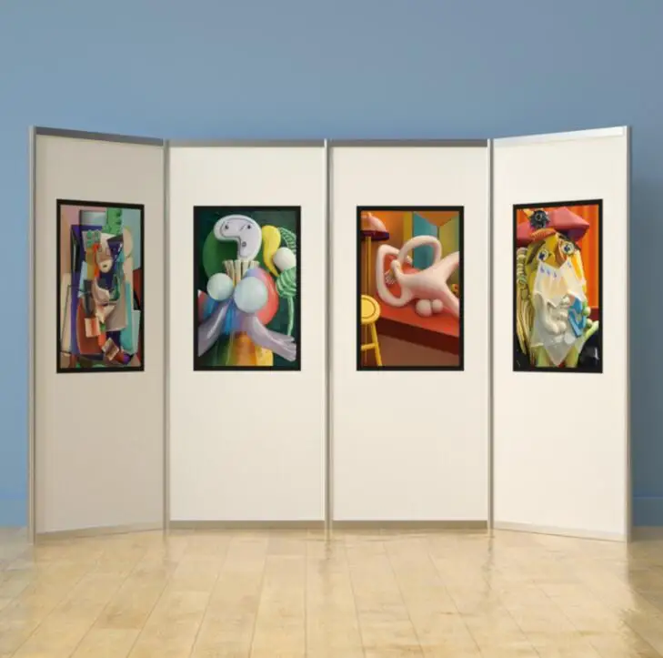 Выставочная доска для рисования и каллиграфии, выставочная доска для кампуса, подвесная выставочная витрина для пропаганды, таблица с откидной крышкой