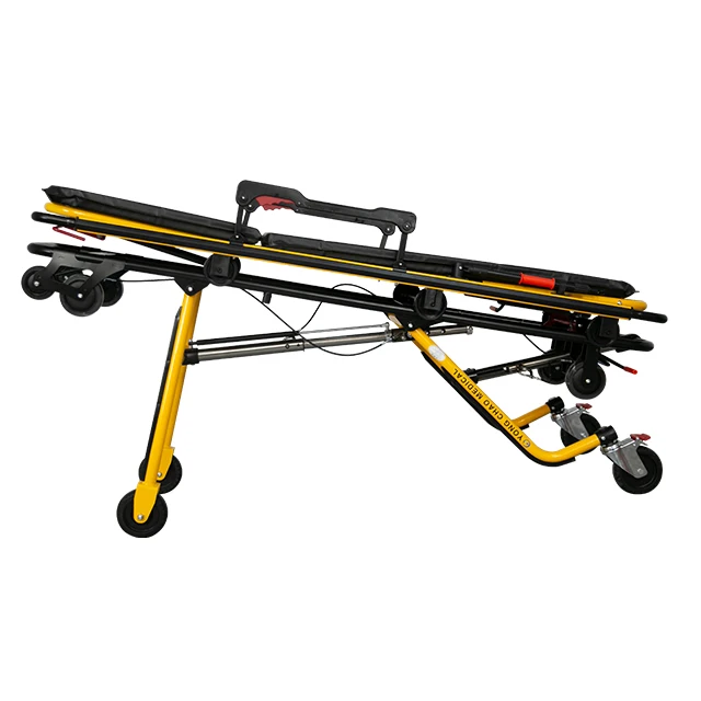 Emergency Rescue Folding Black Customized Logo Manual Stretcher Ambulance Bed Stretcher