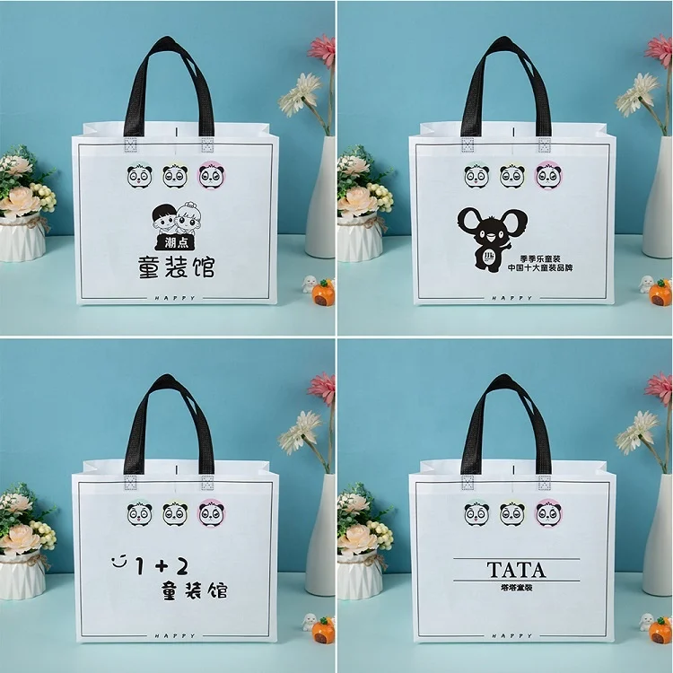 Trending Cute Panda Cartoon Custom Non Woven Bag