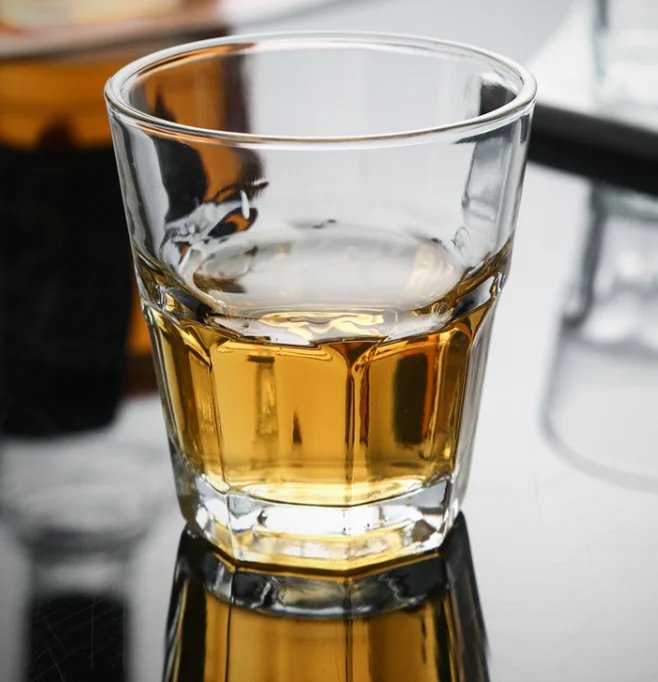 Top Quality Straight Machine Made  Press Wine Glasses Crystal Glass Cup for Drinking Water