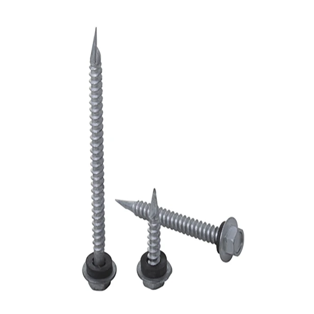 Китайский высококачественный шестигранный фланец DIN7504 из углеродистой стали оцинкованный Шестигранный Шайба головка саморез