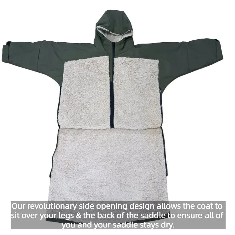 winter outdoor waterproof changing robe waterproof equestrian horse riding robe for men women windproof oversized coats