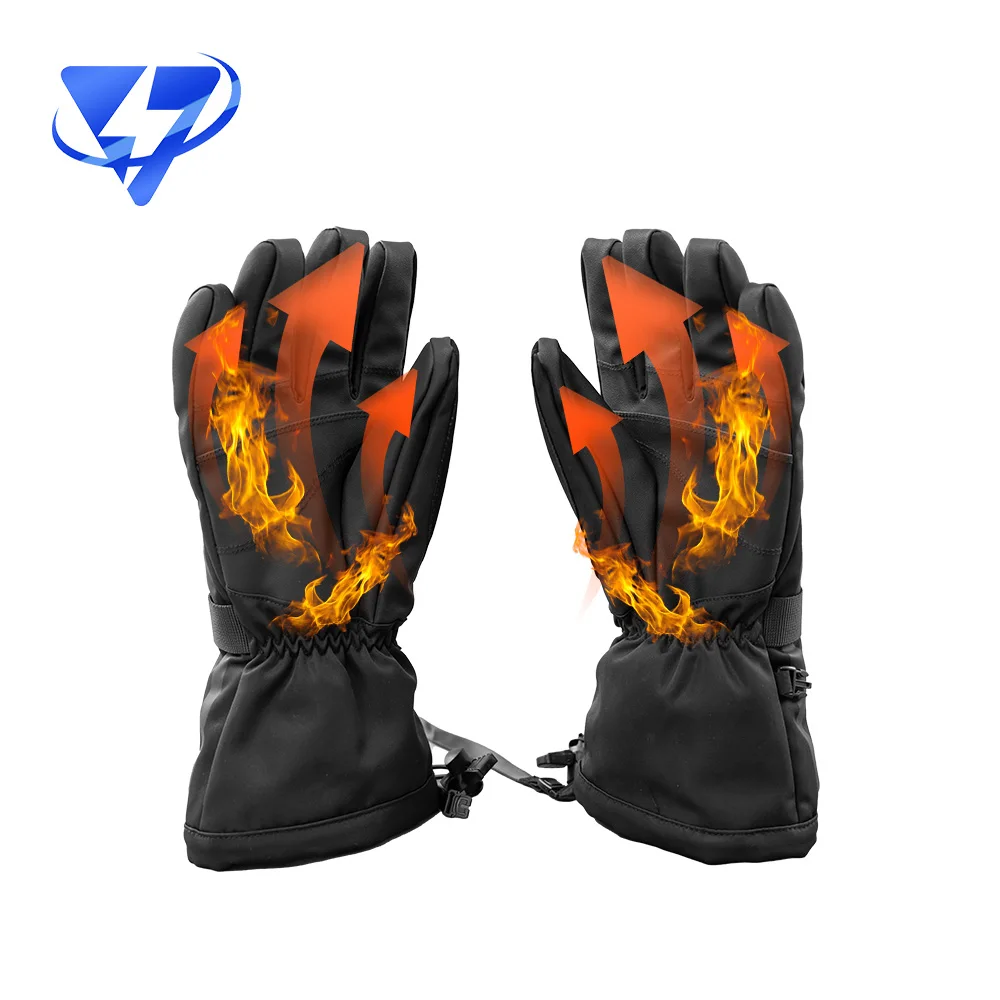 Outdoor Sports Gloves Battery Liners Heat Therapy Heated Mittens With Carbon Fiber Elements