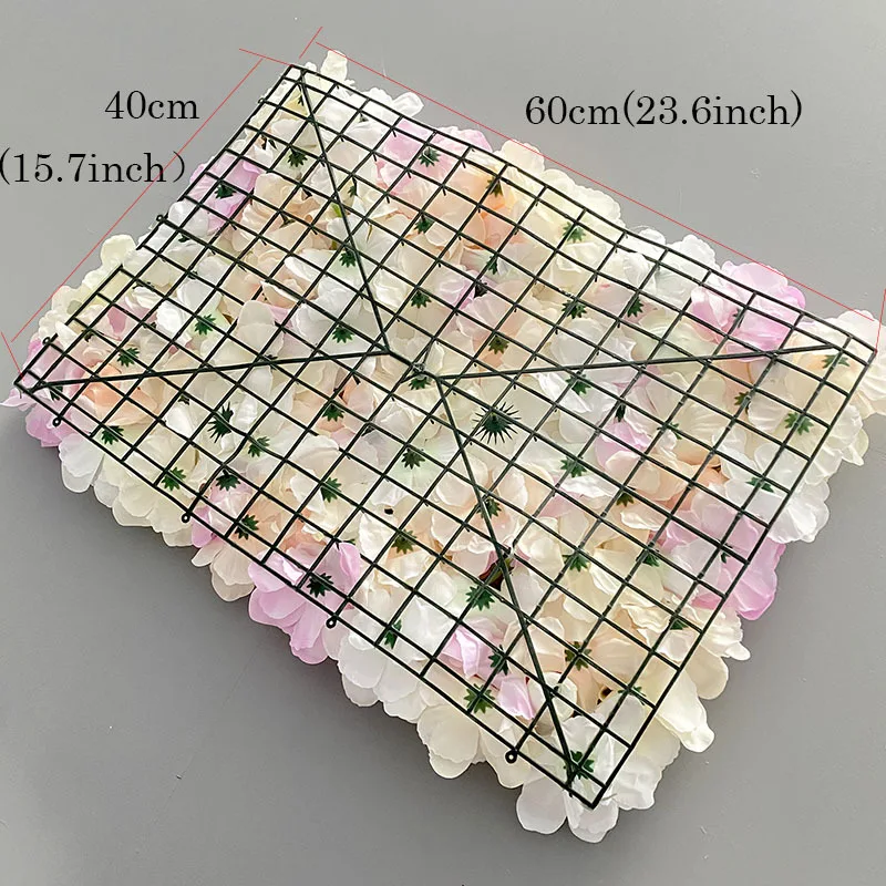 Wholesale 3D/5D White Black Flower Wall Panel Backdrop Artificial Silk Rose Flower Wall Panels Backdrop Christmas Decoration