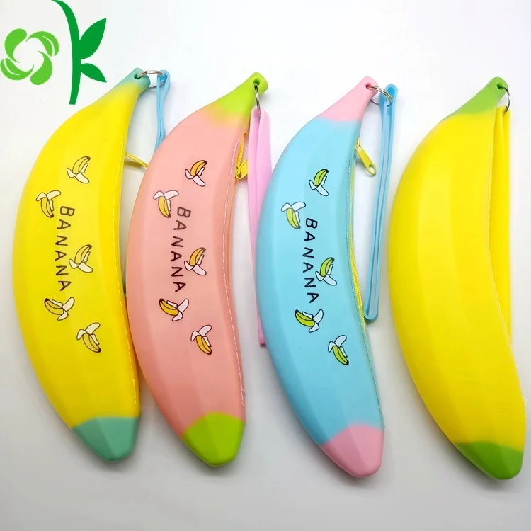 OKSILICONE Wholesale Students Waterproof Stationery Silicone Pencil Case Cute Custom Designs Silicon Pen Holder Case