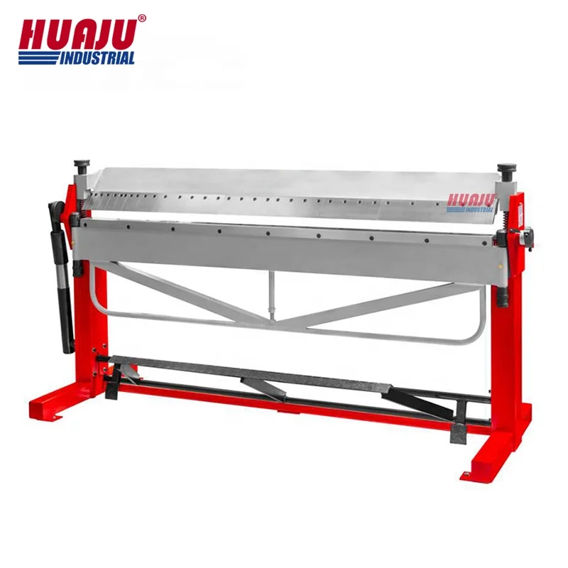 Huaju Industrial PBB2520/1.0 100 Inch Manual Box and Pan Brake Hand Sheet Metal Folding Machine with Foot Clamp