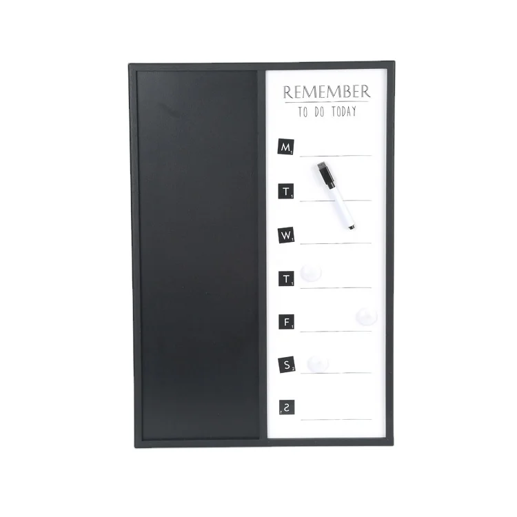 Jinn Home Memo Writing Big Size One Week Schedule MDF Wooden Message letter Board 40*60CM