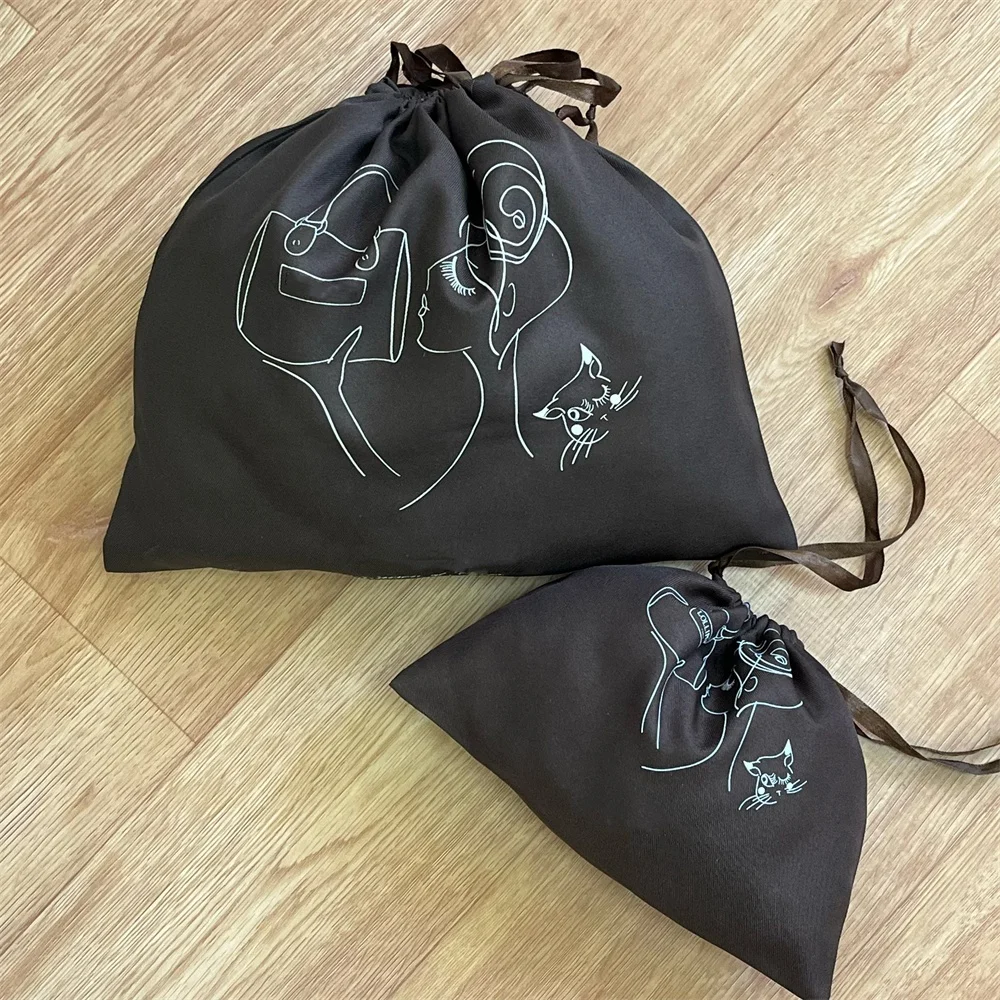 BSCI Factory Price Canvas Cotton Drawstring Shoe Bags Custom Cloth Dust Filter Bag Dust bags For Shoes