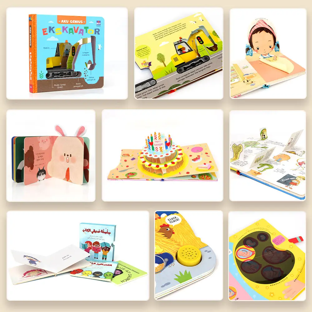 New Design Eco Friendly Custom Print Hard Cover Kids Books Hardcover Book Printing for Child