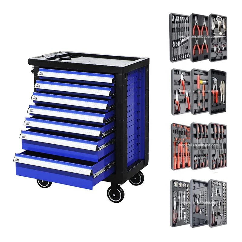 Hongfei tool set professional mechanic tool box, tool cabinet