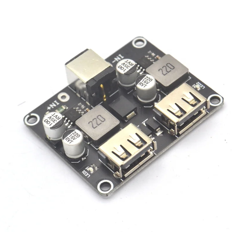 2 канальный USB QC3.0 QC2.0 DC-DC понижающий преобразователь зарядки модуль быстрого плата для зарядного
