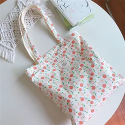 sweet retro gentle Single shoulder bag  floral cotton tote bag   women large capacity personalized canvas bag