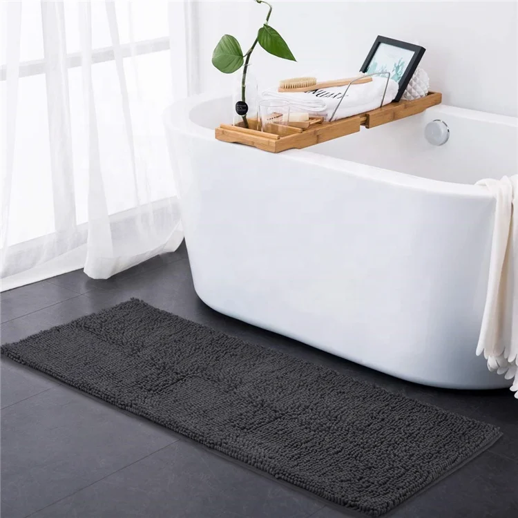 Wholesale Good Water-absorbing Ground Rugs Toliet Chenille Bathroom Rug Mat