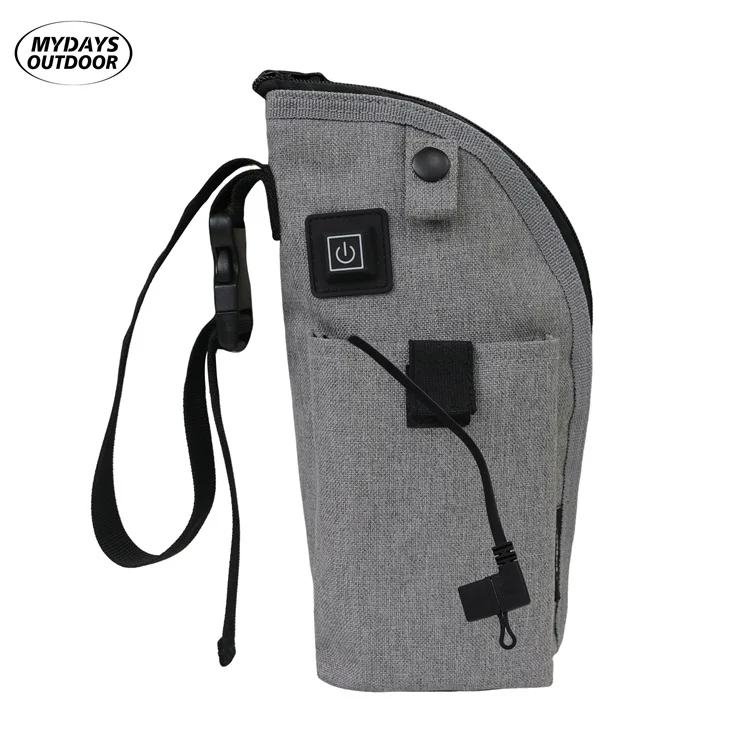 Mydays Tech Outdoor USB Portable Bottle Heating Bag Beverage and Baby Bottle Warmer Bag for Car Travel Shopping