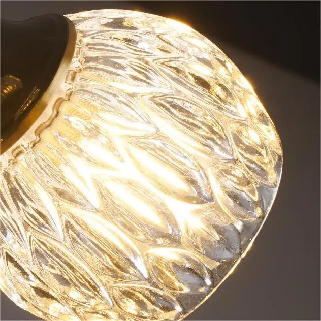 Warm and versatile restaurant cafe glass pendant light popular classic bedroom living room home decoration chandelier