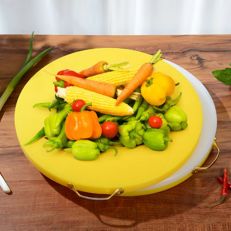 cutting boards for kitchen Food Grade PE material plastic round/square HDPE chopping board vegetable fruit thin flexible