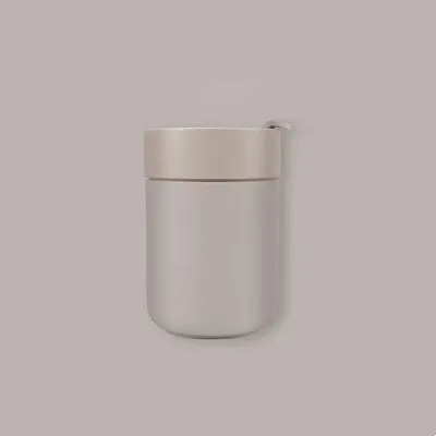 Modern Design 280ml 10oz Sustainable Porter Ceramic Mug with Protective Silicone Sleeve Reusable On-the-Go Cup for Coffee Tea