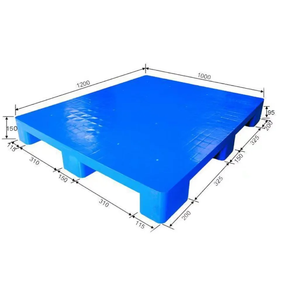 New material Euro Single Side 9-Feet Heavy duty Nestable Plastic Pallet