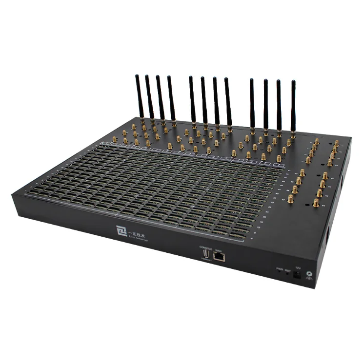 64 Ports 512 Sim Slots SMPP HTTP 4G GSM Gateway RJ45 Bulk SMS GSM Modem