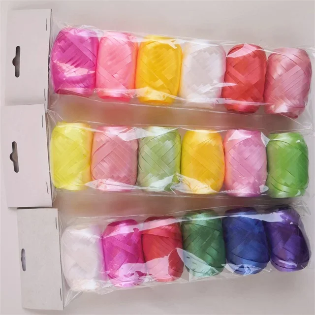 pp clear poly curling ribbon egg