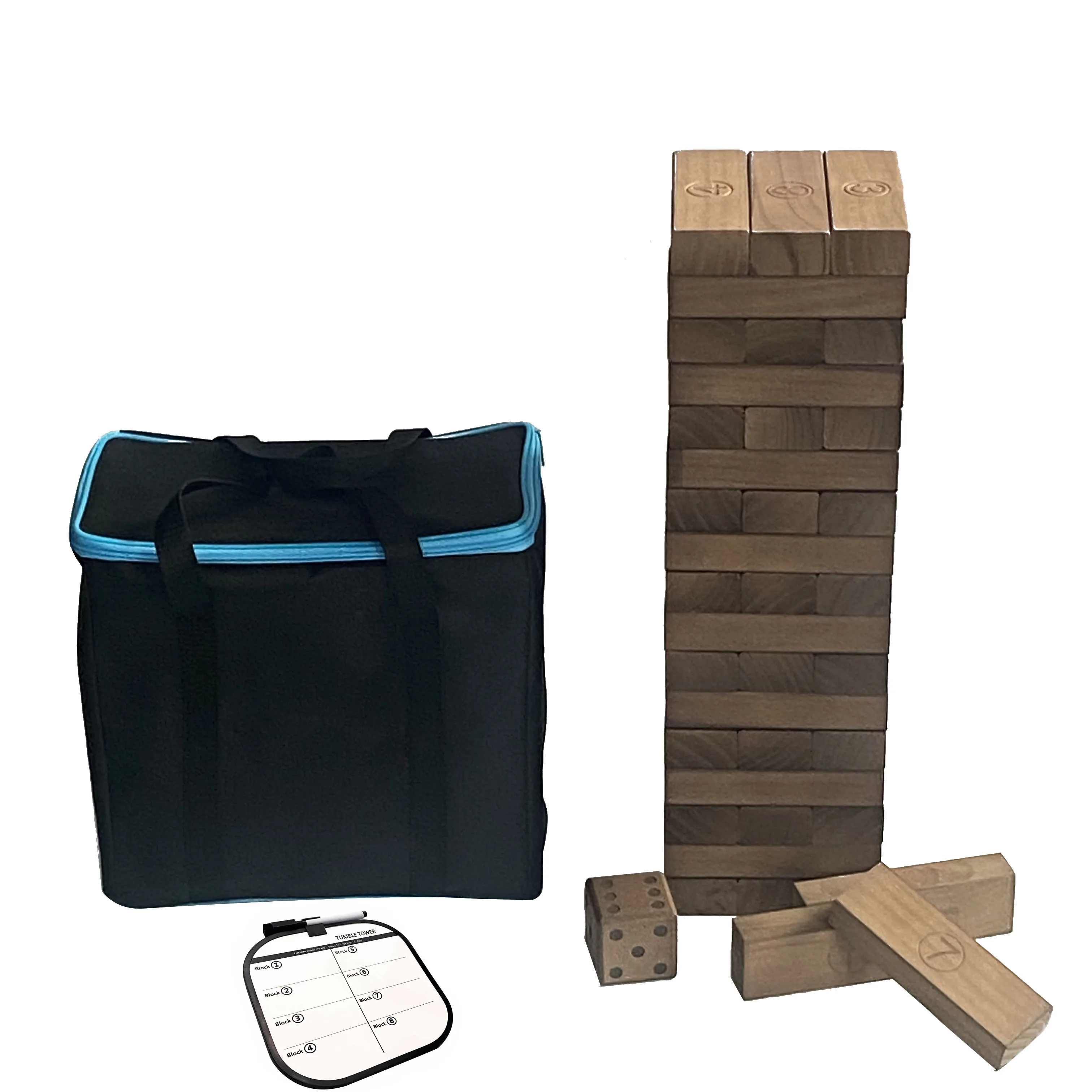 Wooden Tumbling Stack Tower Digital Blocks Popular Game Toy Wooden Models Unisex Educational Toy Wooden Domino ER-TG858