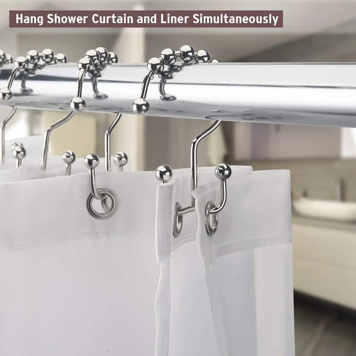 Multifunction Customization Bathroom Curtain Rod Small Shower Bathroom Hanger Rod For Shower Curtain
