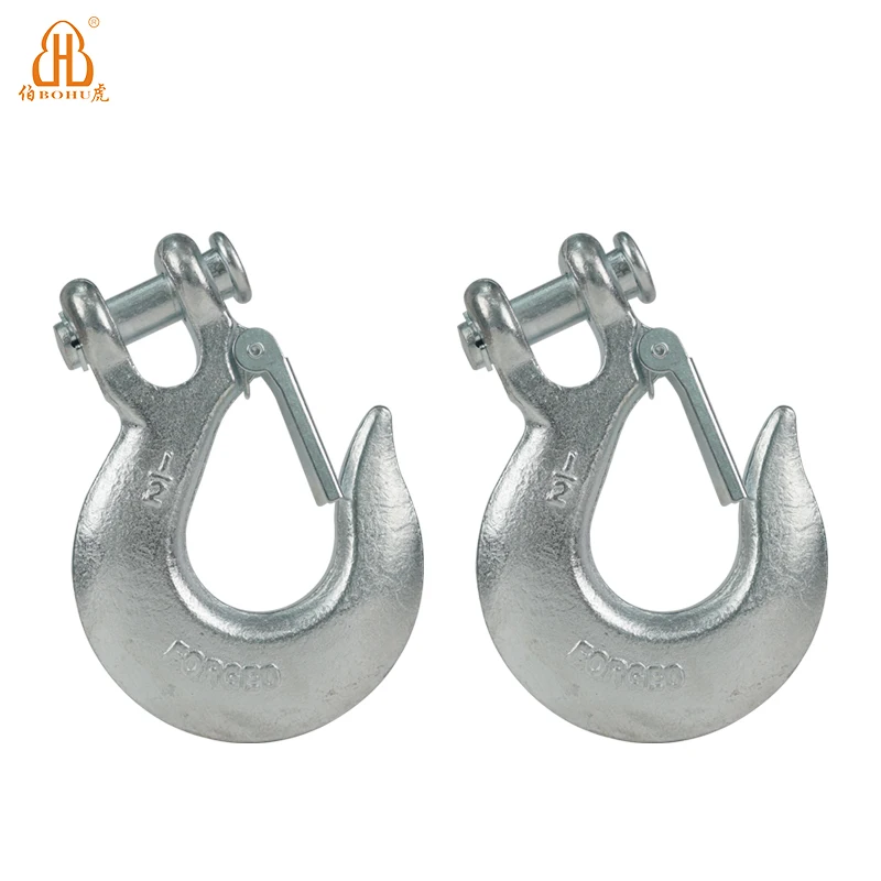 BOHU various sizes chain accessories eye slip hook clevis slip hook mild steel hook