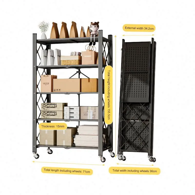 New Arrival Large Capacity Kitchen Furniture Kitchenware Appliance Storage Rack Fully Closed Cabinet Multi-Layer Storage Shelf