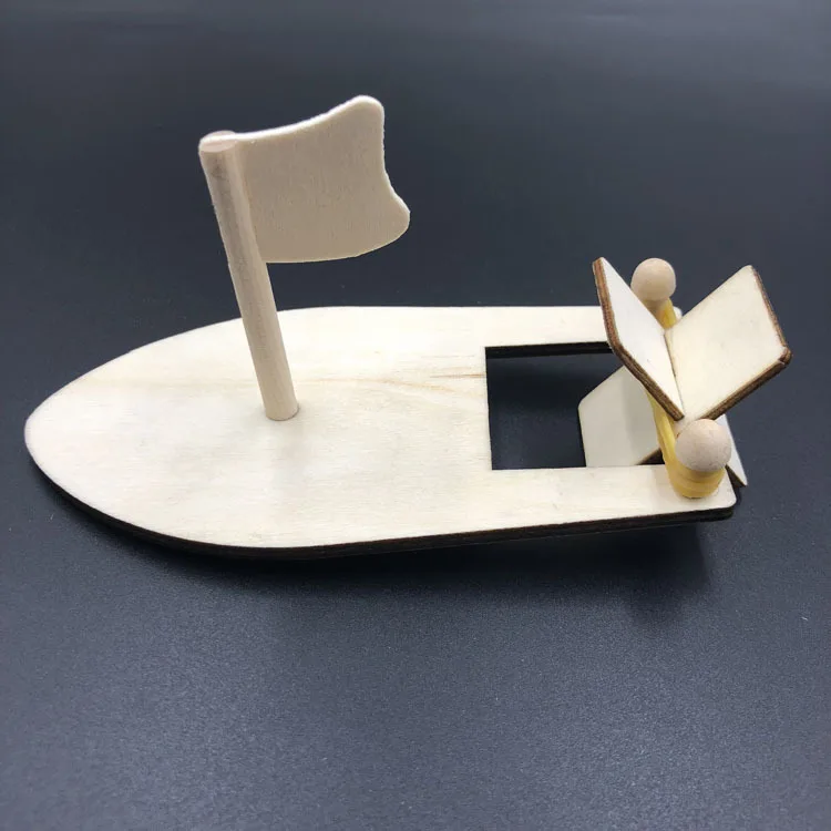 Wholesale 10 Pcs DIY Toy Wood Boat Craft Kits