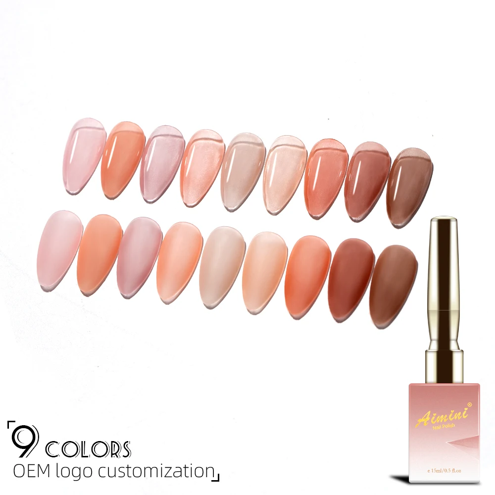 nail gel polish high quality nail glue custom label Color nail pigment UV Gel