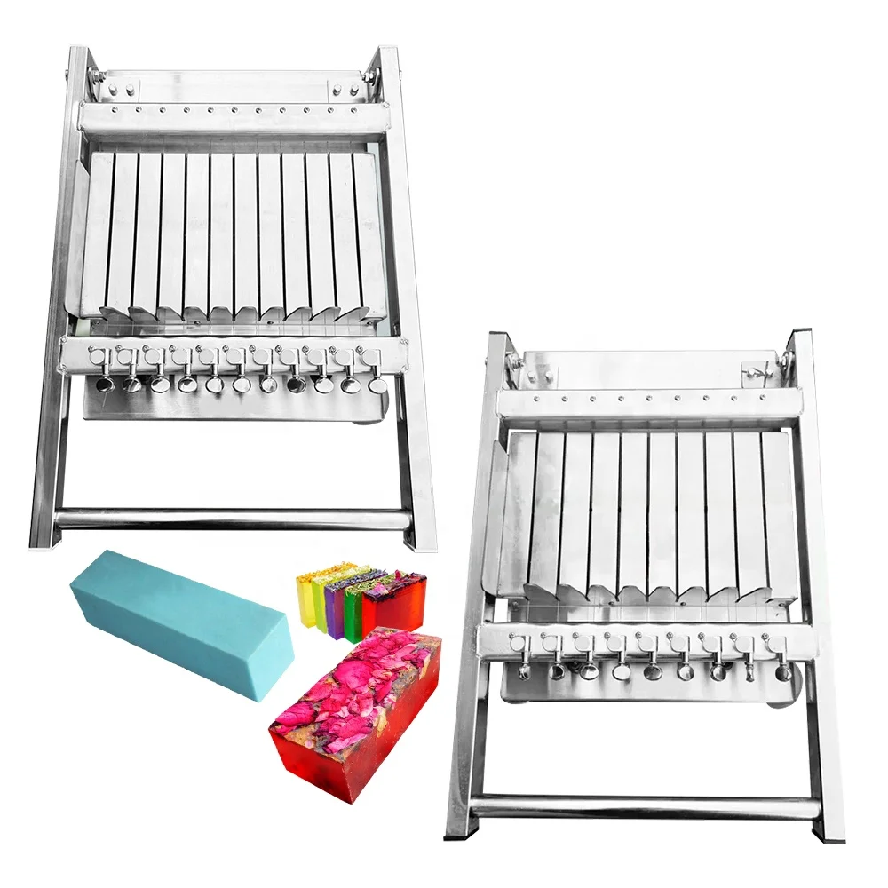 Solid stainless steel multi wires manual bar soap cutting machine cutter for handmade soap cheeze cake bread