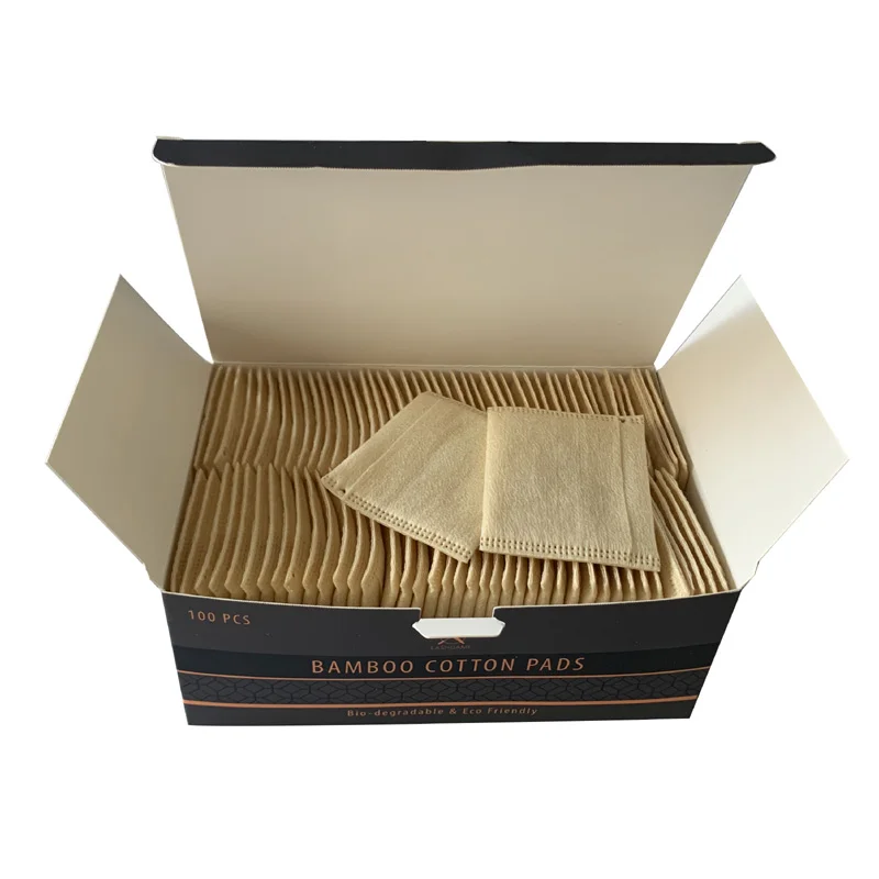 Bamboo Fiber Makeup Cotton Pads for Lint-free Facial Makeup and Manicure