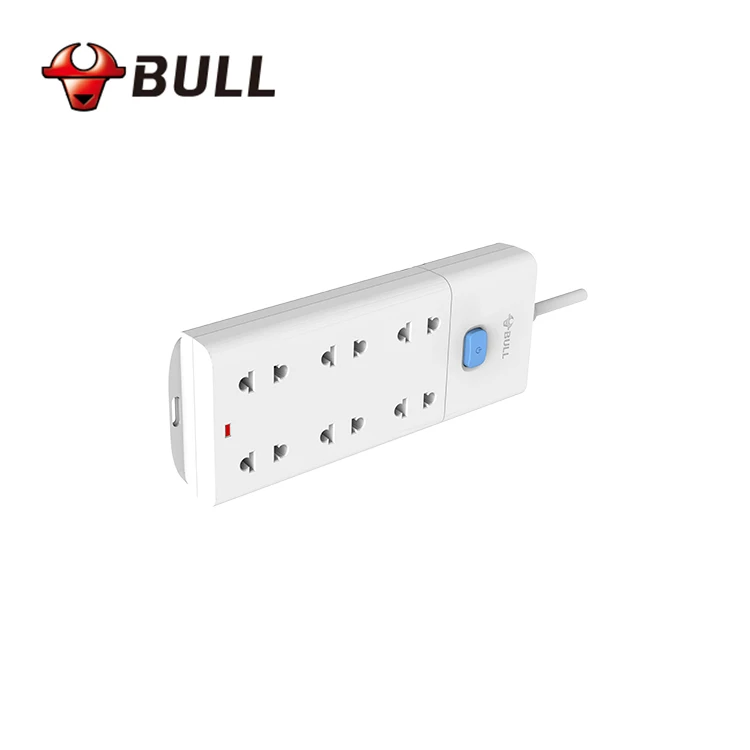 High grade Philippines office Universal power strip 3 m cord Multi-plug extension power socket