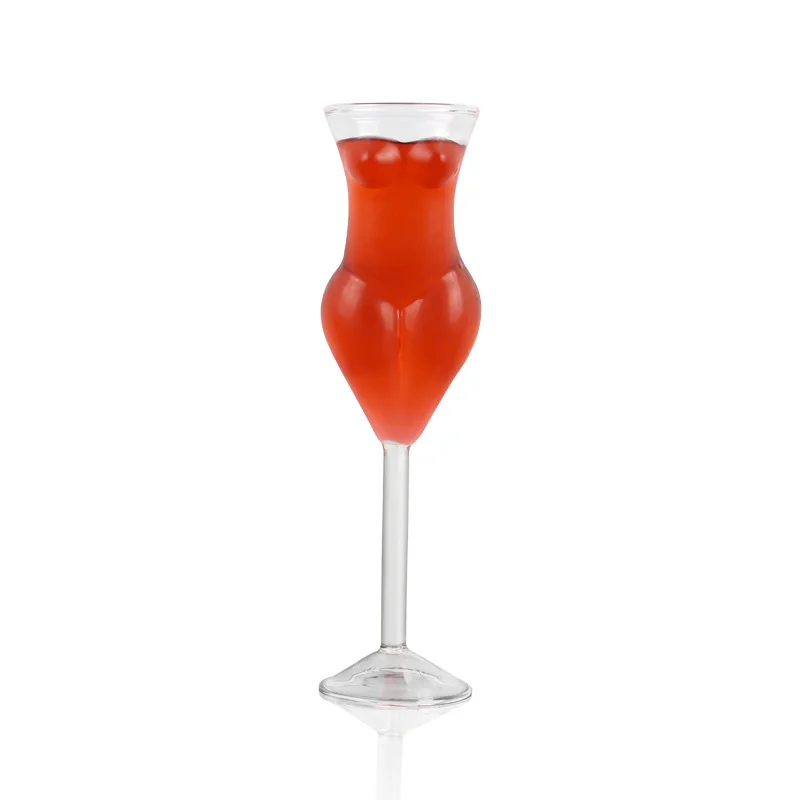 6oz Unique Sexy Naked Beauty Stemmed Glass Cocktail Glass Nightclub KTV Bar use drinking glasses for wine  juice