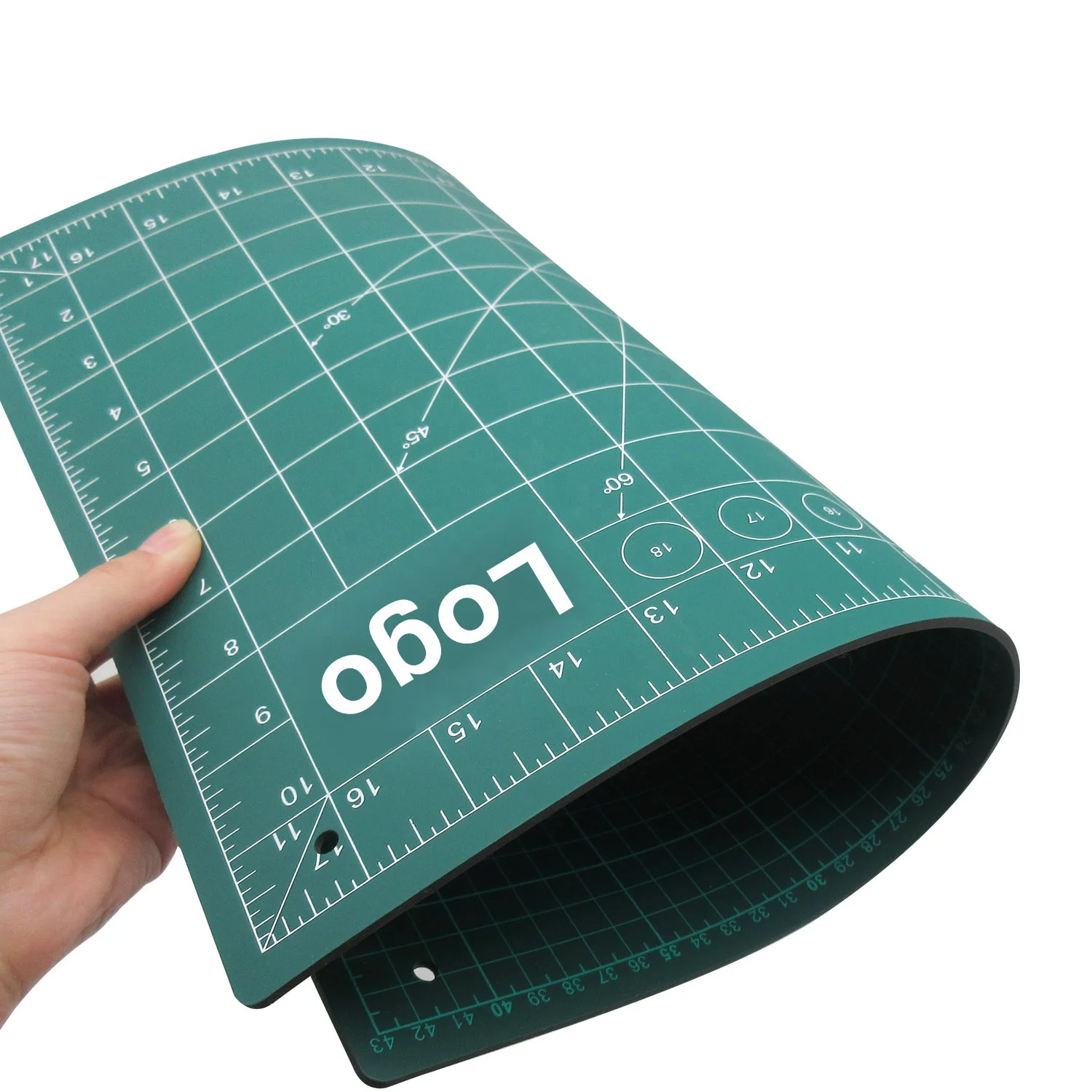 Office school home 3 Layers PVC self healing fabric cutting mat board security anti slip 3mm flexible large size A2 cutting mats