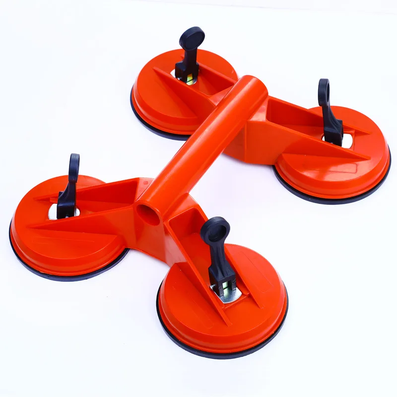 
Heavy Duty 4 Cup Glass Vacuum Suction Sucker Tools For Tile Ceramic Glass Installation 