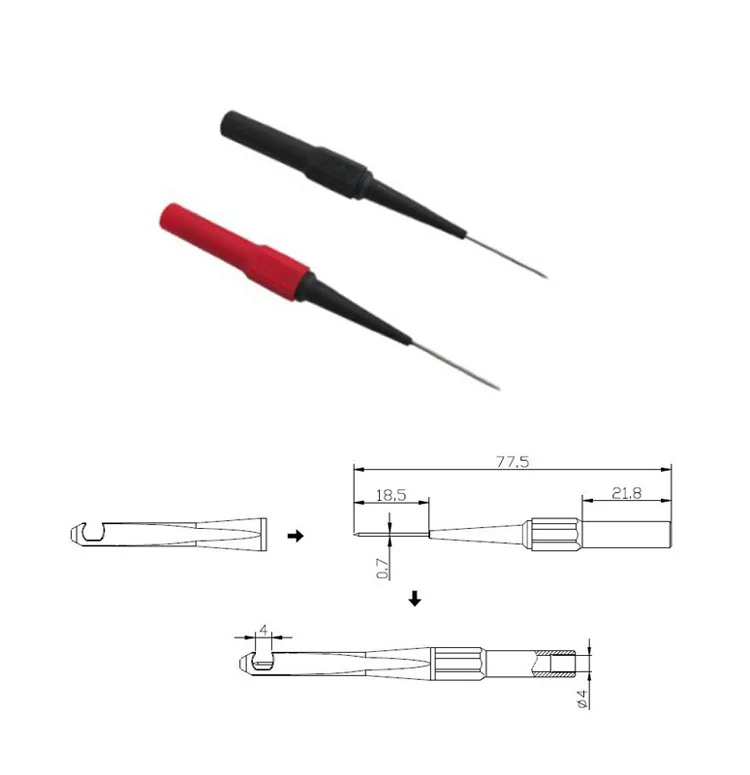 Зажимы типа «крокодил», тестовые щупы, ручка, зажим с крючком, тестовые щупы, 10 шт., мультиметр 4 мм, тестовые щупы с банановым штекером, комплект