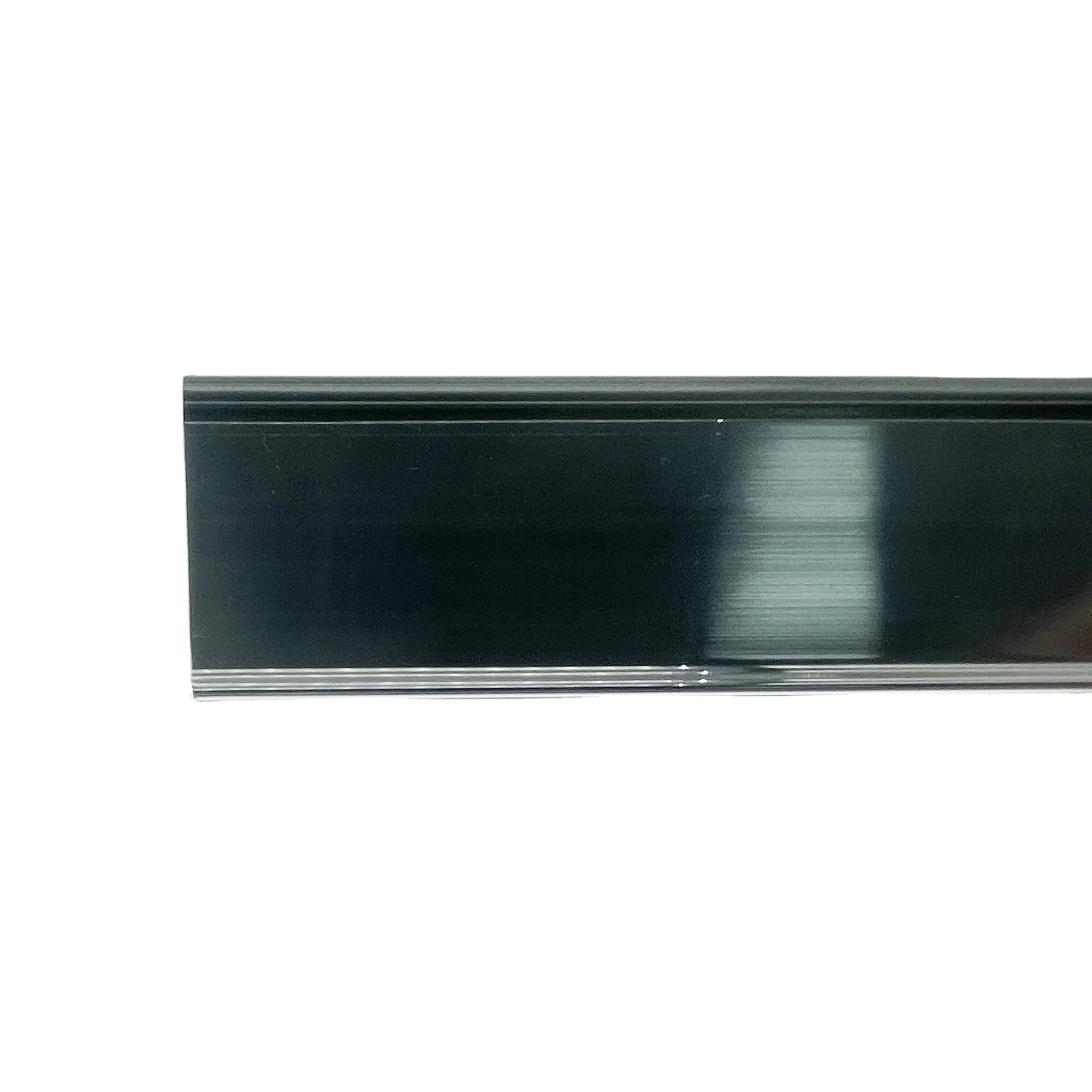 100% PVC pure raw material clip on data strip price rail for supermarket shelf