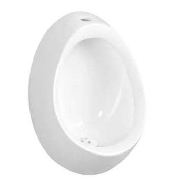 6201 Wall-mounted Ceramic White Quality Urinal  Egg Shaped Urinal Splash-free Surface and Easy-to-mountain Performance
