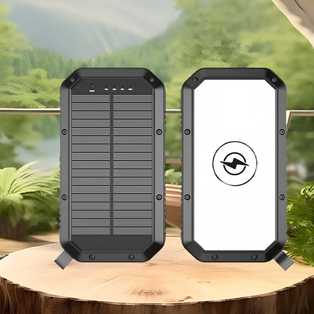 OSWELL Top Sell New Style Ipx6 Waterproof 20000mah Wireless Solar Charging Power Bank For Cell Portable Solar Power Bank