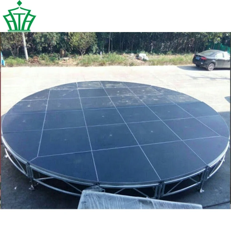 Wooden Stage Portable Podium Outdoor Adjustable Performance Stage