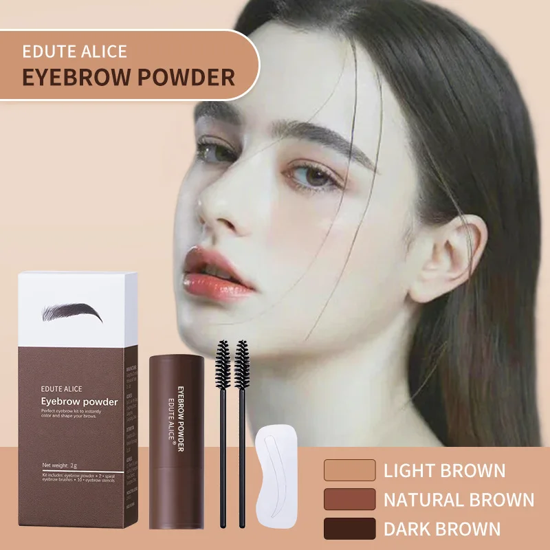 Wholesale Eyebrow Makeup Filler High Pigment Waterproof One Step Brow Shaping Kit Professional Cushion Hair Eyebrow Powder Stick