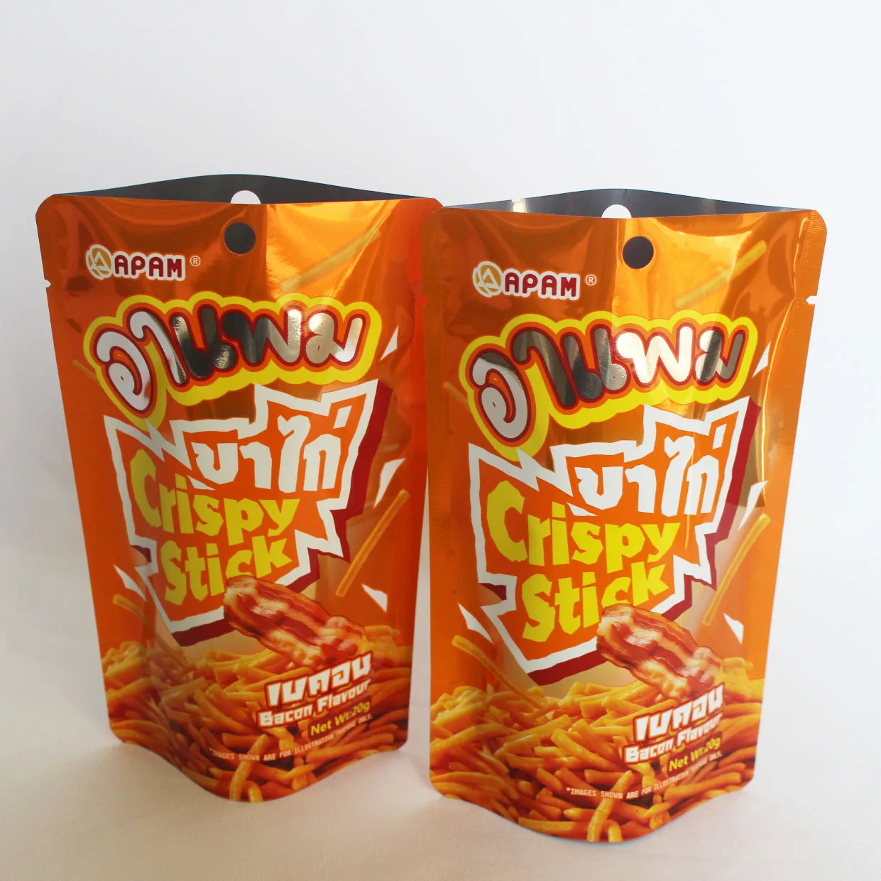 Custom Printed  stand up pouch Potato Chip Bags Aluminum Foil pe  Plantain Chips Packaging Bags  Banana Snacks Pouches