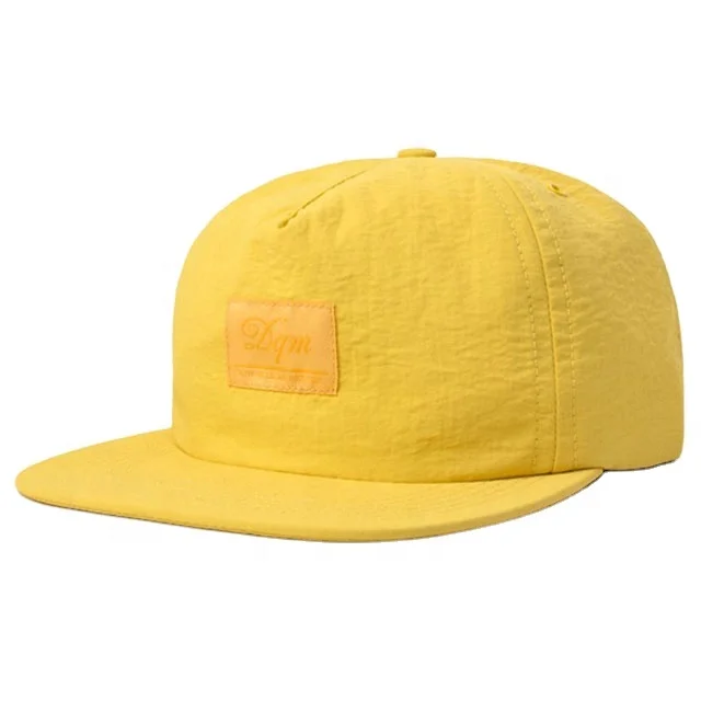 Самые популярные 5 панель желтая Бейсбольная Кепка Пустой стартера snapback