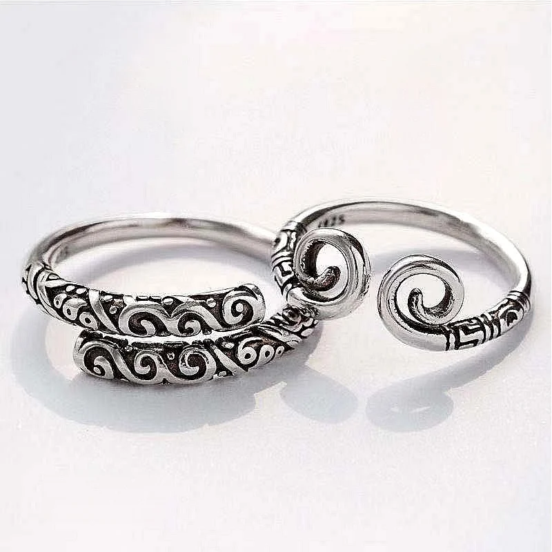SZ CHENG Jewellers Vogue Game Ring JinGuBang и JinGuZhou S999 кольцо из стерлингового серебра для игровых пар