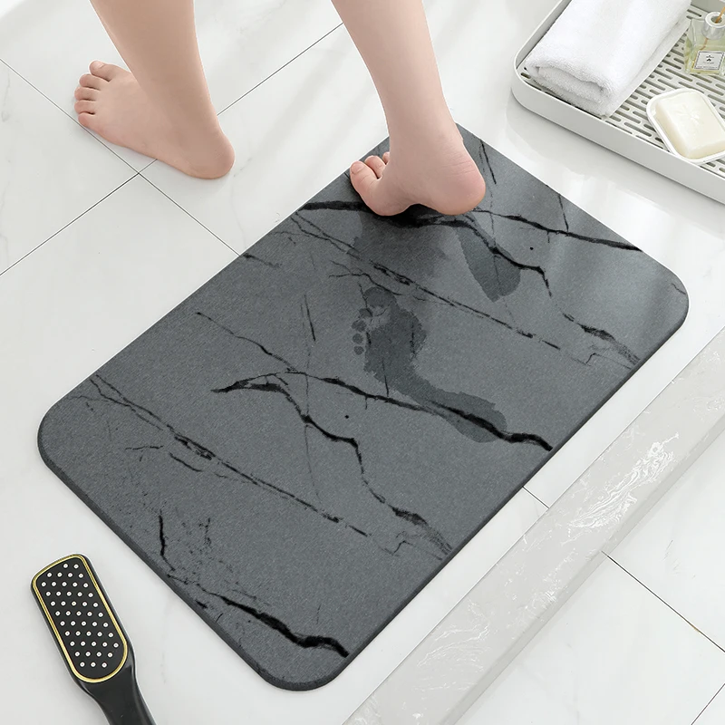 Hot Selling Wholesale Bathroom Eco-friendly Bath Mat Quick Drying Diatomite Earth Stone Bath Mats