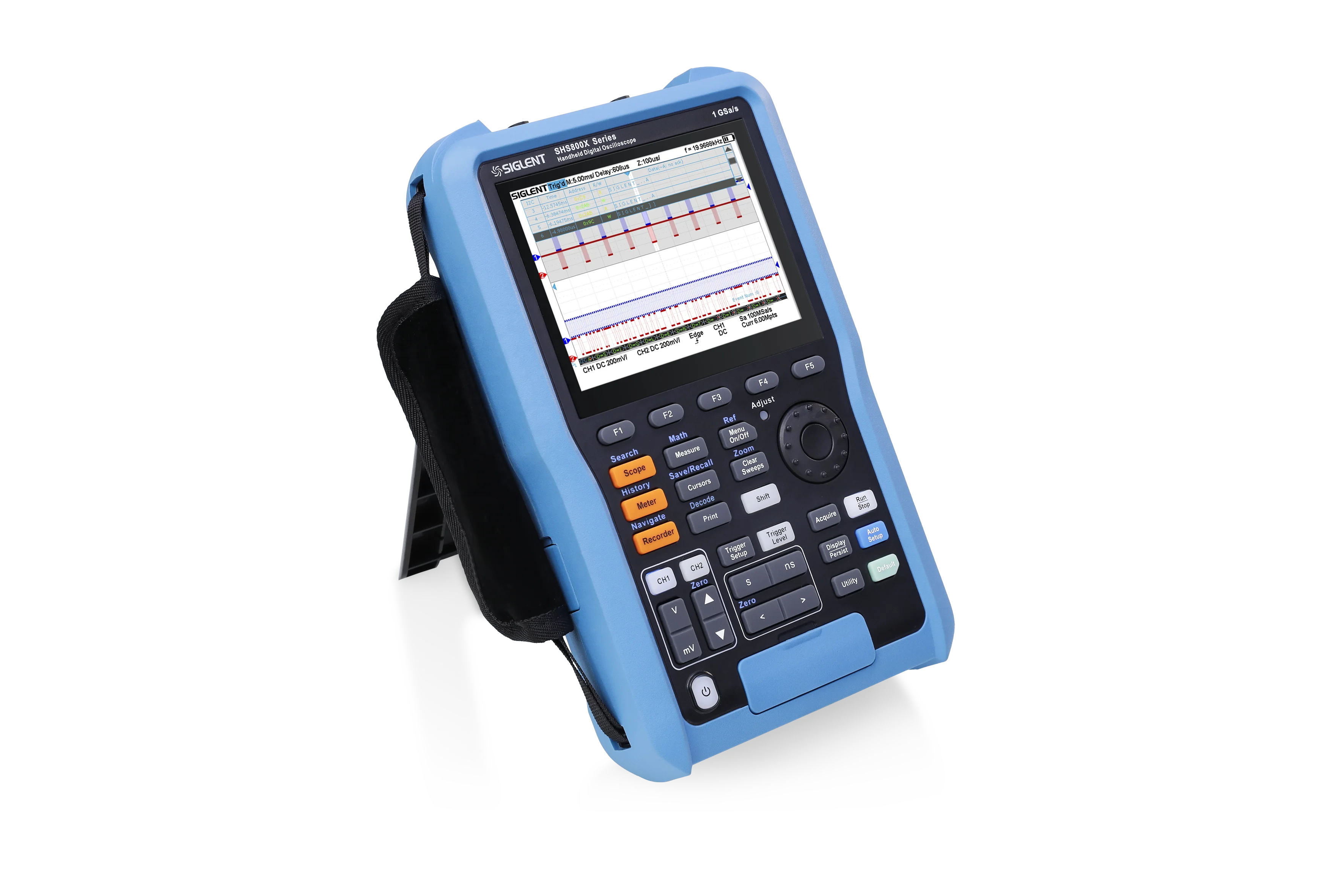 Siglent SHS820X Ручной осциллограф Полоса пропускания 200 МГц 2 канала