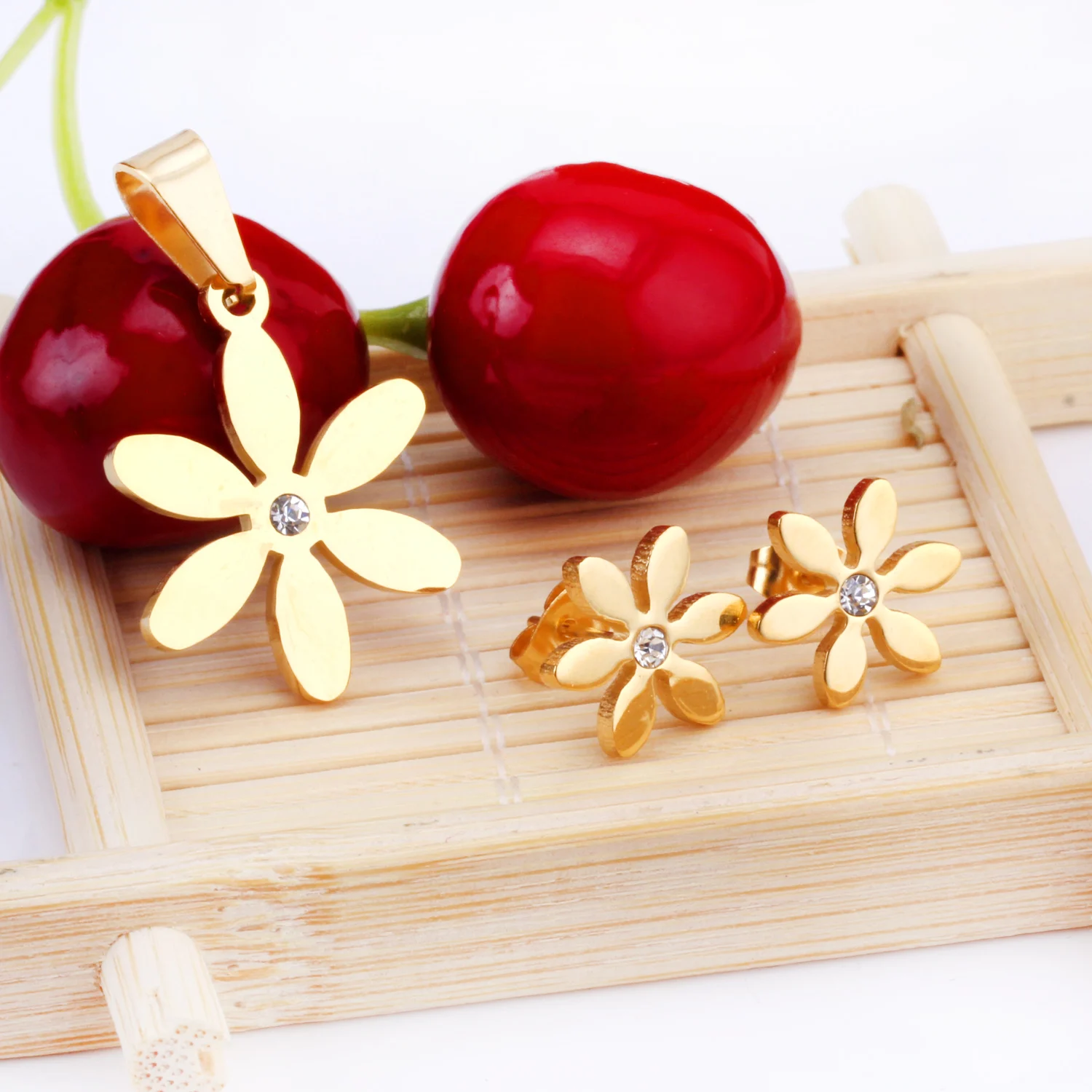 18k Gold Plated Expensive Jewelry Set Bridal Costume Big Fashion Wholesale Beautiful Platinum Jewelry Set