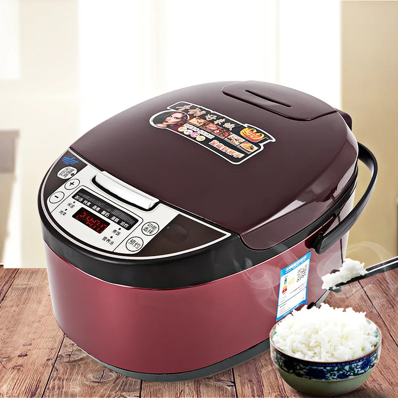 Портативная интеллектуальная автоматическая рисоварка из нержавеющей стали 5 л с антипригарным покрытием многофункциональная цифровая рисоварка